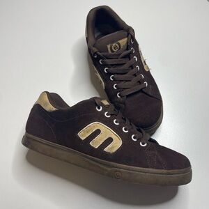 Vintage Y2K Etnies Skateboard Callicut Chunky Brown Suede Shoe Men’s 10 US Skate